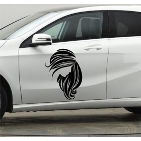 Hajas nő tuning matrica (40x29 cm)