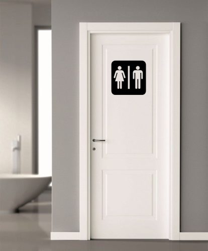 WC ajtó matrica 2