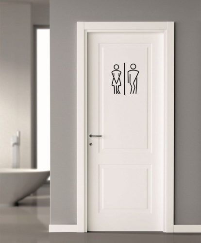 WC ajtó matrica 3