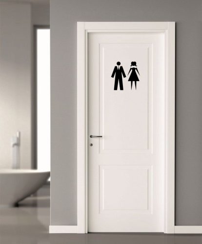 WC ajtó matrica 4