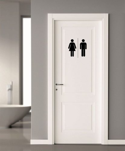 WC ajtó matrica 6
