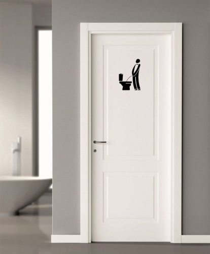 WC ajtó matrica 7