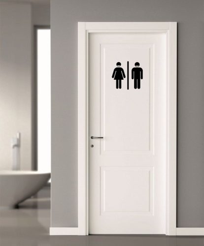 WC ajtó matrica 8