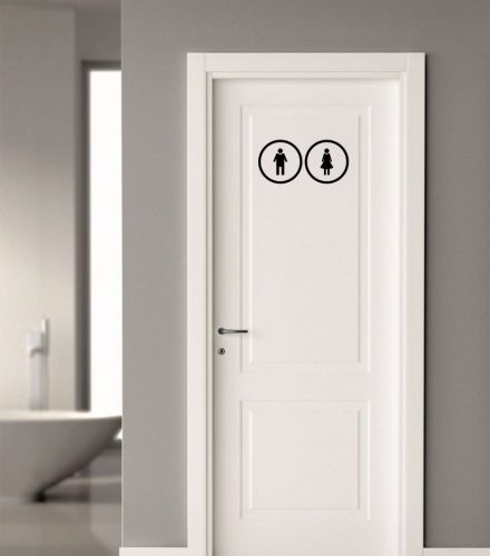 WC ajtó matrica 10