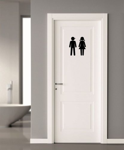 WC ajtó matrica 11