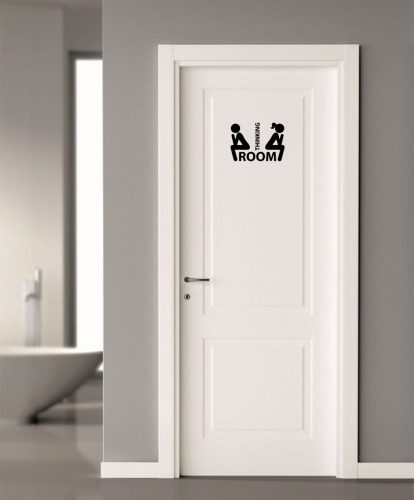 WC ajtó matrica 12