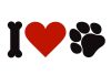 I Love dogs matrica