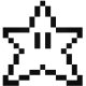 8-bit Super Mario csillag matrica