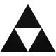 Zelda triforce "1" matrica