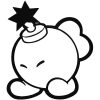 Super Mario bomba "10" matrica