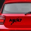AK47 felirat Autómatrica