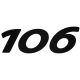 Peugeot matrica 106 felirat 1