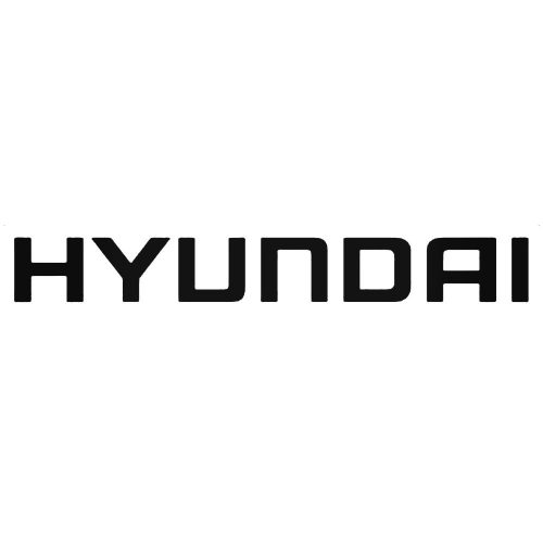 Hyundai egyszerű felirat matrica