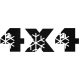 4x4 Winter - Szélvédő matrica