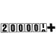 200000+ - Szélvédő matrica