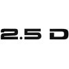 2.5D felirat - Szélvédő matrica