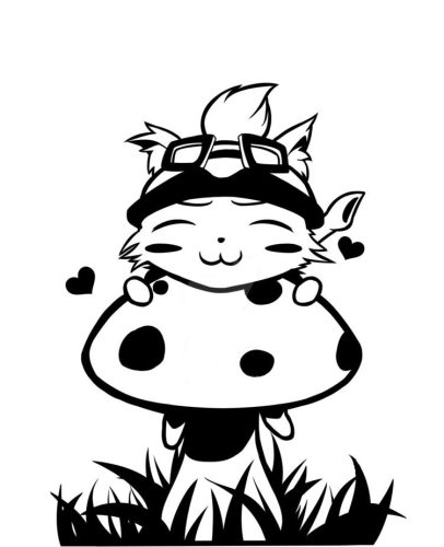 Teemo League of Legends matrica
