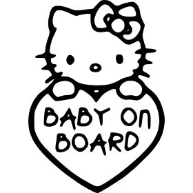 Hello Kitty Baby on Board autómatrica