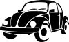 VW bogár matrica