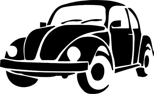 VW bogár matrica