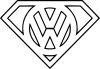 VW Superman matrica