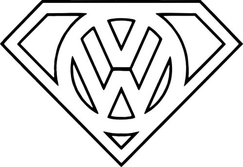 VW Superman matrica