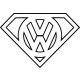 VW Superman matrica