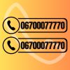 Egyedi telefonszám matrica (2 db, különleges betűtípussal)