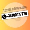 Egyedi telefonszám matrica