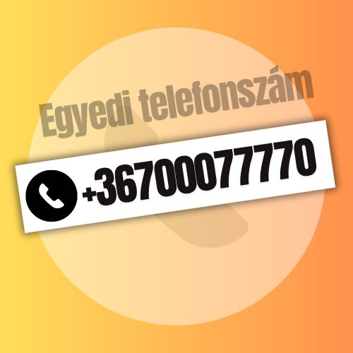 Egyedi telefonszám matrica