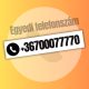 Egyedi telefonszám matrica
