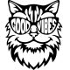 Good Vibes macska matrica