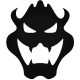 Super Mario Bowser fej matrica