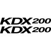 Kawasaki KDX 200 matrica készlet