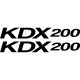Kawasaki KDX 200 matrica készlet