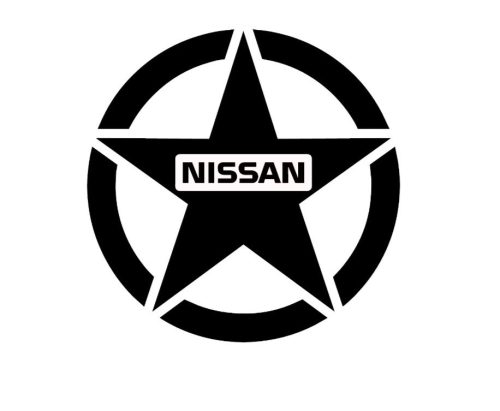 Nissan Katonai csillag matrica 30 cm