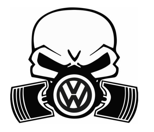 VW gázmaszkos matrica