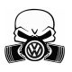 VW gázmaszkos matrica