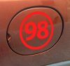 98-as üzemanyag tanksapka matrica