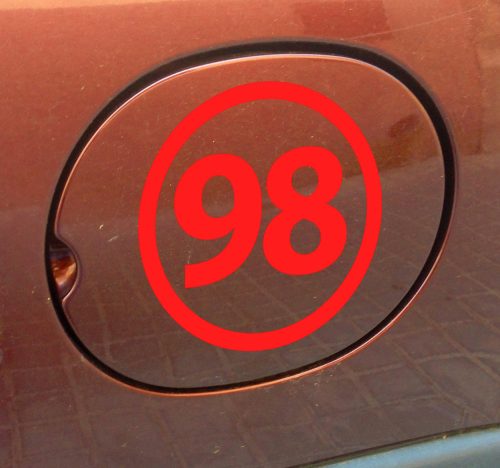 98-as üzemanyag tanksapka matrica