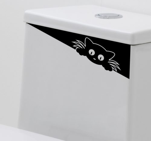 Wc tartály kukucskáló macska