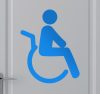 Mozgássérült WC matrica 