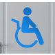 Mozgássérült WC matrica 