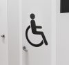 Tolókocsis WC matrica