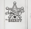 Sheriff matrica egyedi névvel