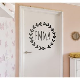 Szoba ajtó matrica egyedi névvel gyerekeknek