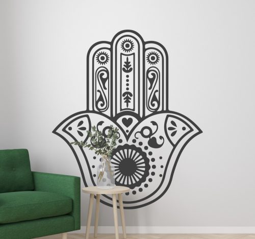 Díszes Hamsa kéz matrica