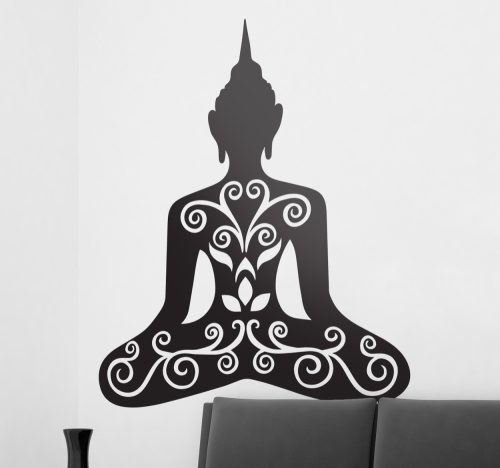 Buddha spirituális matrica
