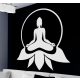 Yogázó nő spirituális matrica
