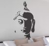 Buddha fej spirituális falmatrica